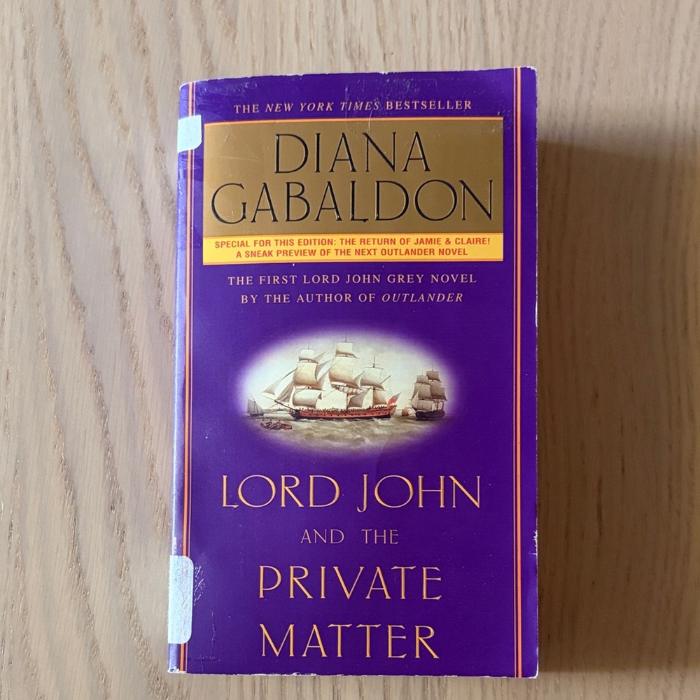 Diana Gabaldon ‘Lord John and the Private Matter' Book